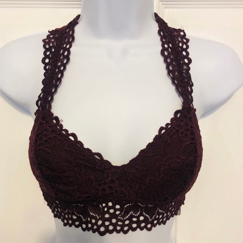 Aerie Lace Lined Floral Bralette S/P - Picture 1 of 9